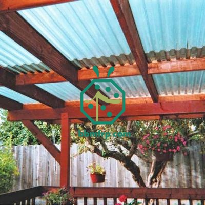 Fiberglass Corrugated Roofing Sheet For Park Pergola Shed Construction